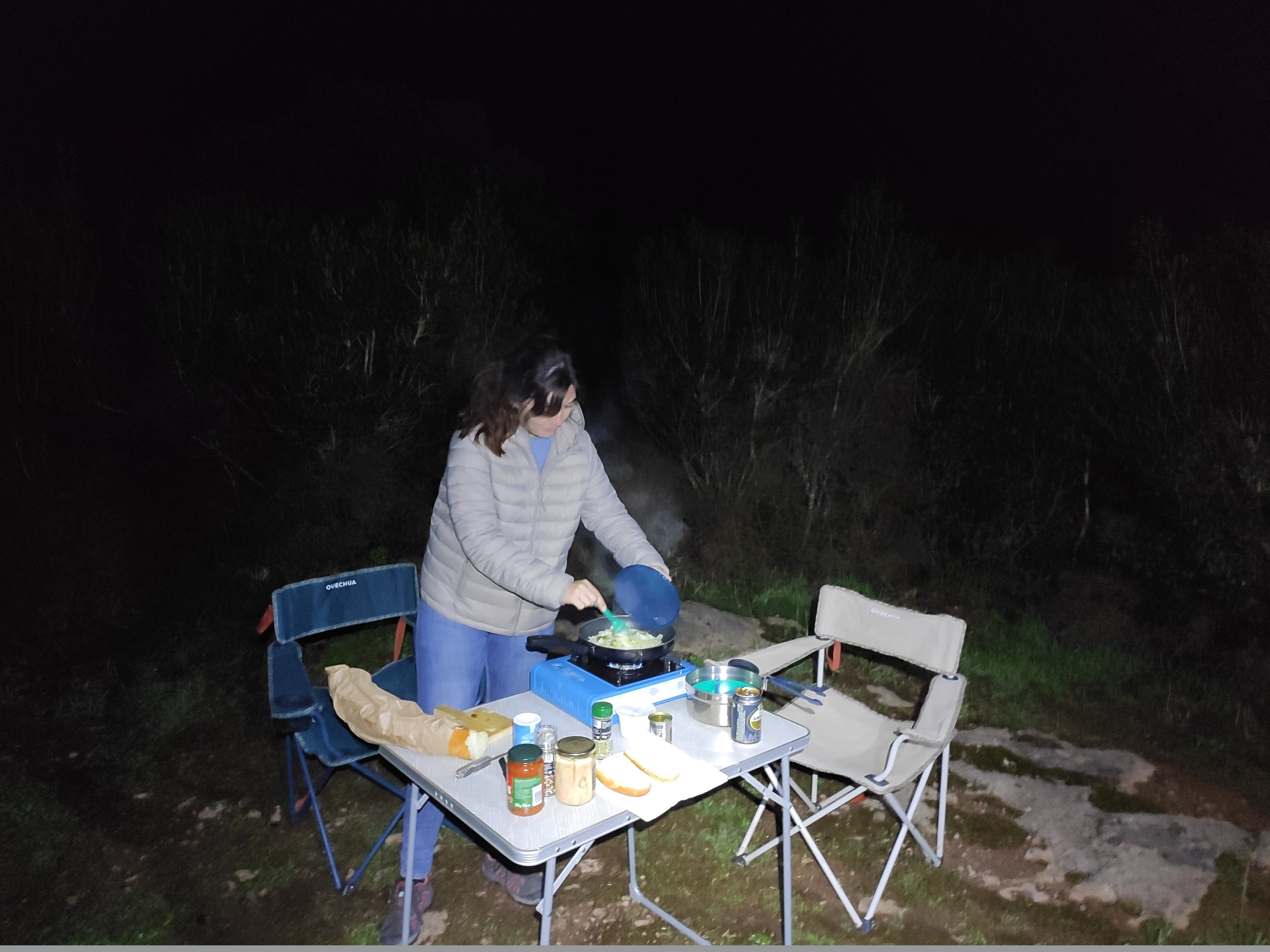 Cooking dinner