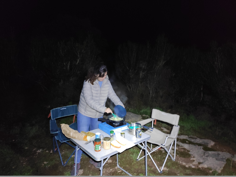 Cooking dinner